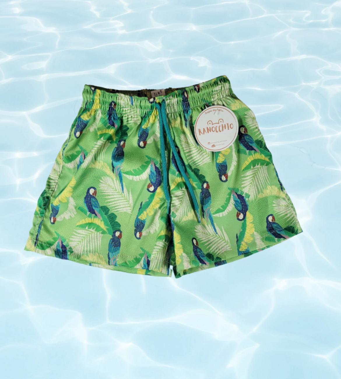 Short de baño loros t8