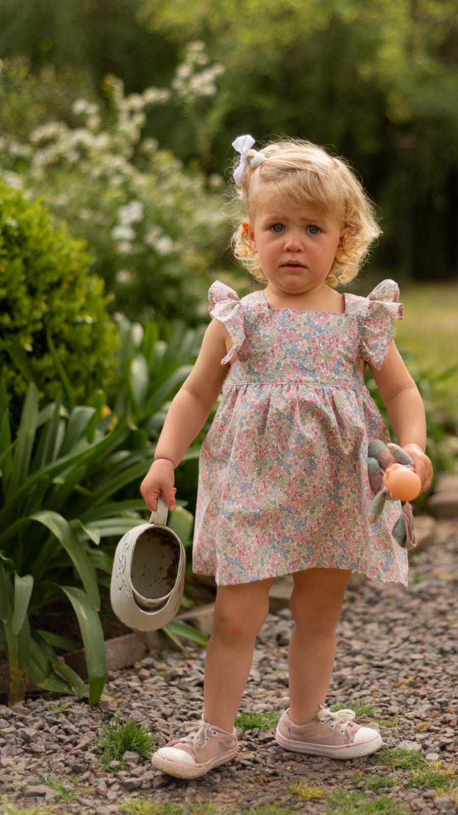 Vestido Enriqueta flores rosas