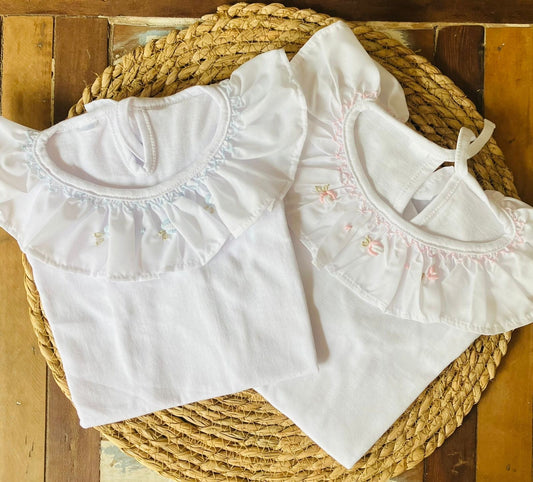 Remera smock alma manga corta