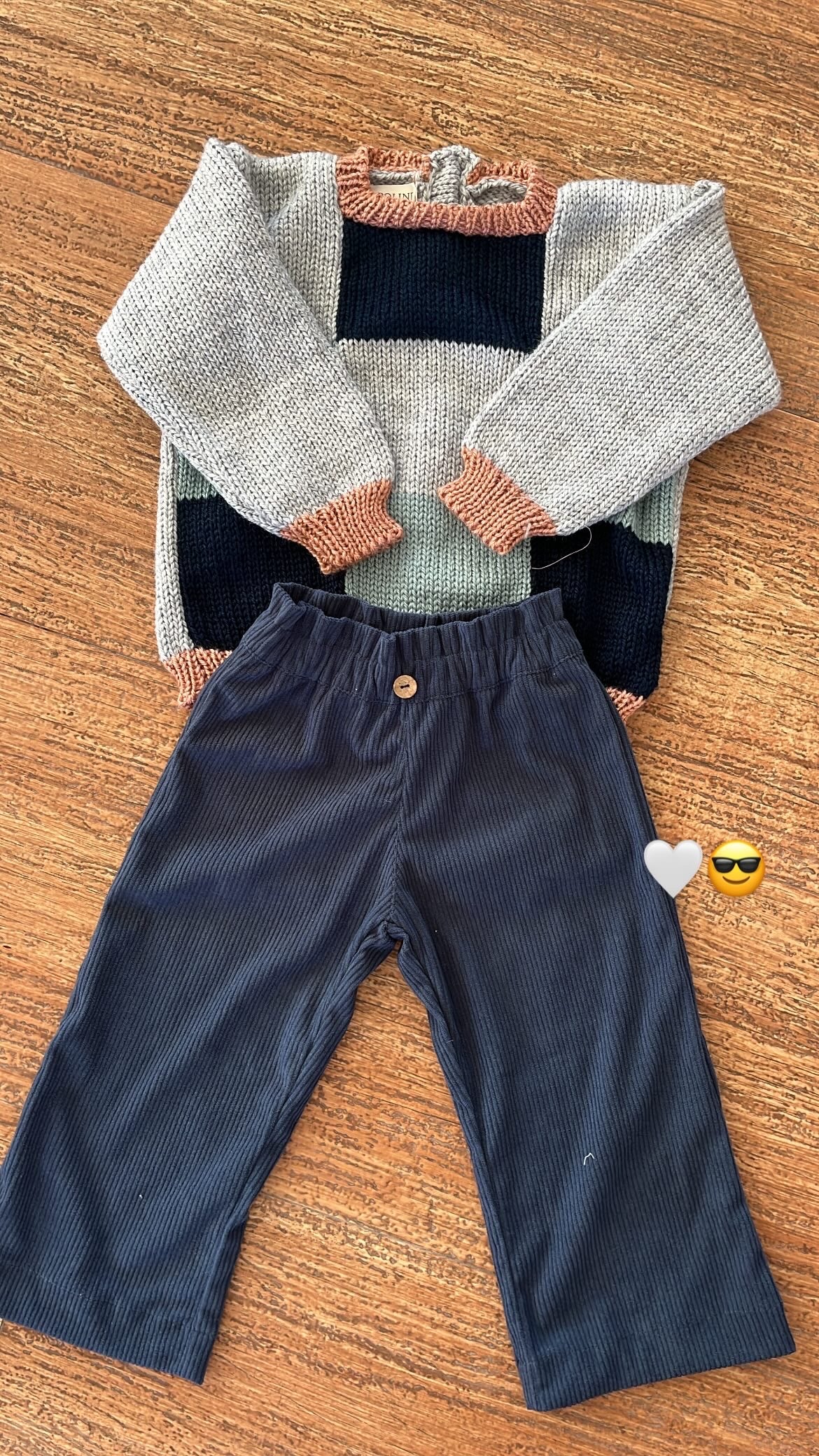 Pantalón pana azul