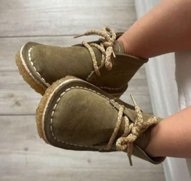 botitas gamuza cordones